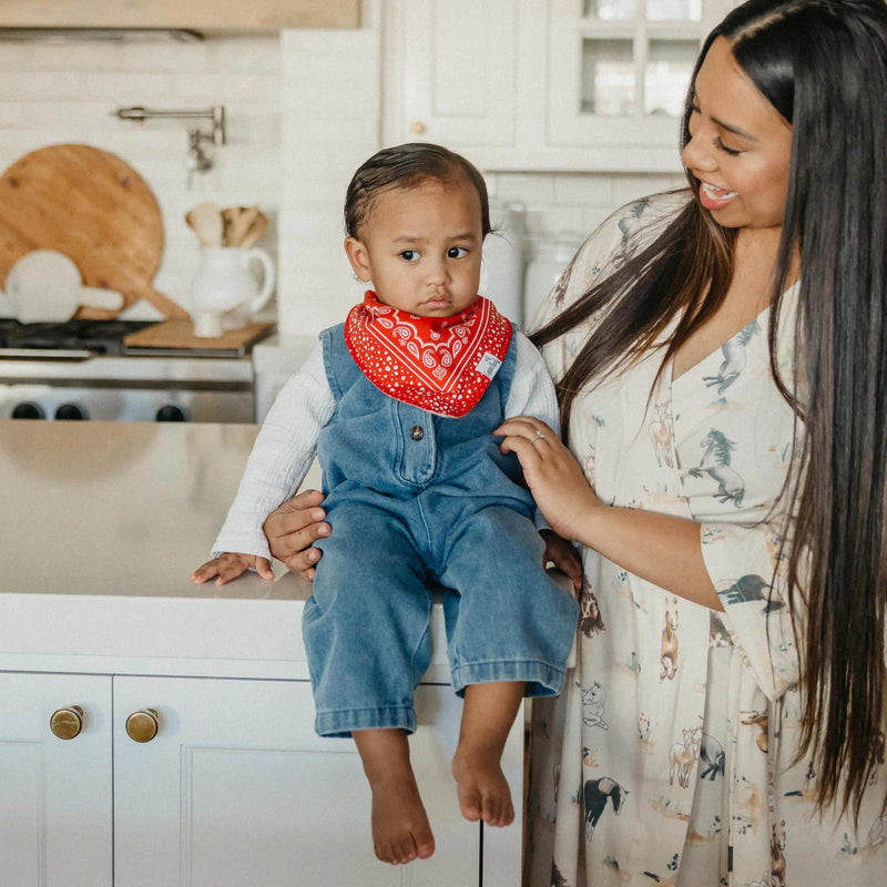 COPPER PEARL: BOONE BABY BANDANA BIBS (4-PACK)
