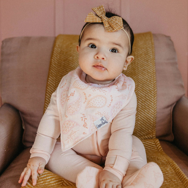 COPPER PEARL: CHEYENNE BABY BANDANA BIBS (4-PACK)