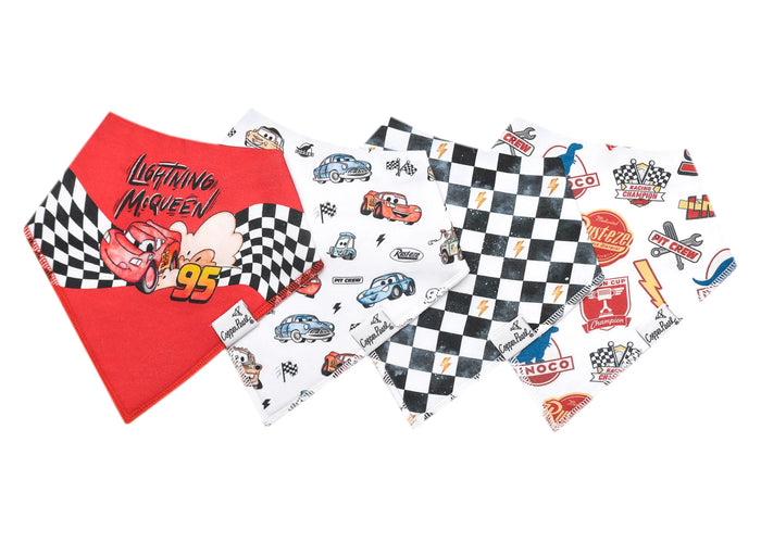 COPPER PEARL: DISNEY PIXAR CARS BABY BANDANA BIBS (4-PACK)