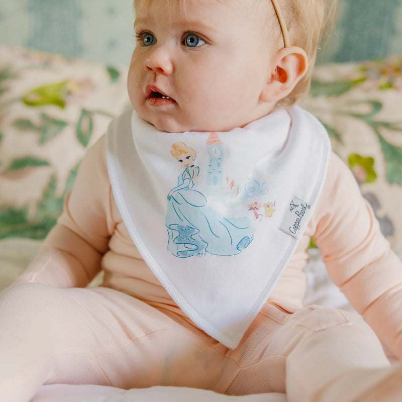 COPPER PEARL: DISNEY PRINCESS BABY BANDANA BIBS (6-PACK)