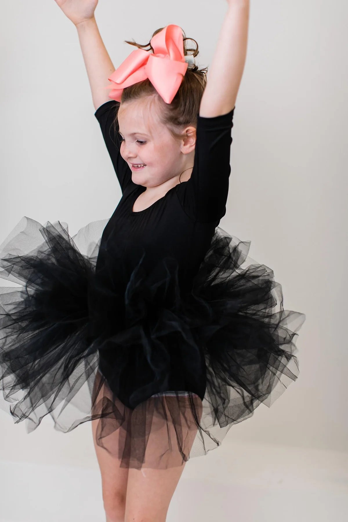 MILA & ROSE: BLACK 3/4 TUTU LEOTARD