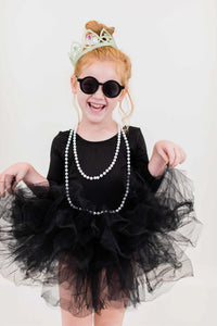 MILA & ROSE: BLACK 3/4 TUTU LEOTARD
