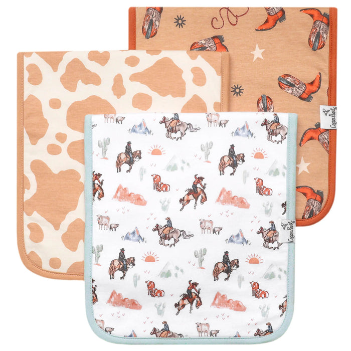 COPPER PEARL: BOONE PREMIUM BURP CLOTHS (3-PACK)