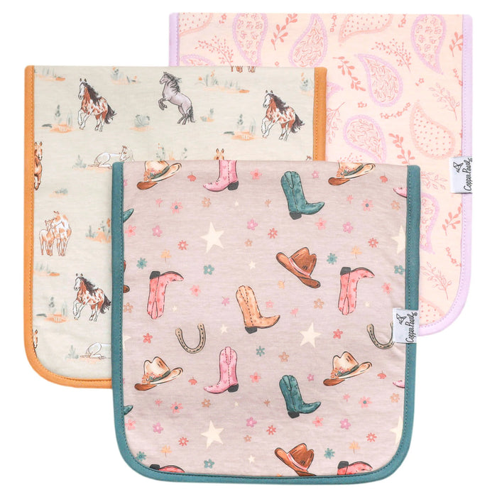 COPPER PEARL: CHEYENNE PREMIUM BURP CLOTHS (3-PACK)