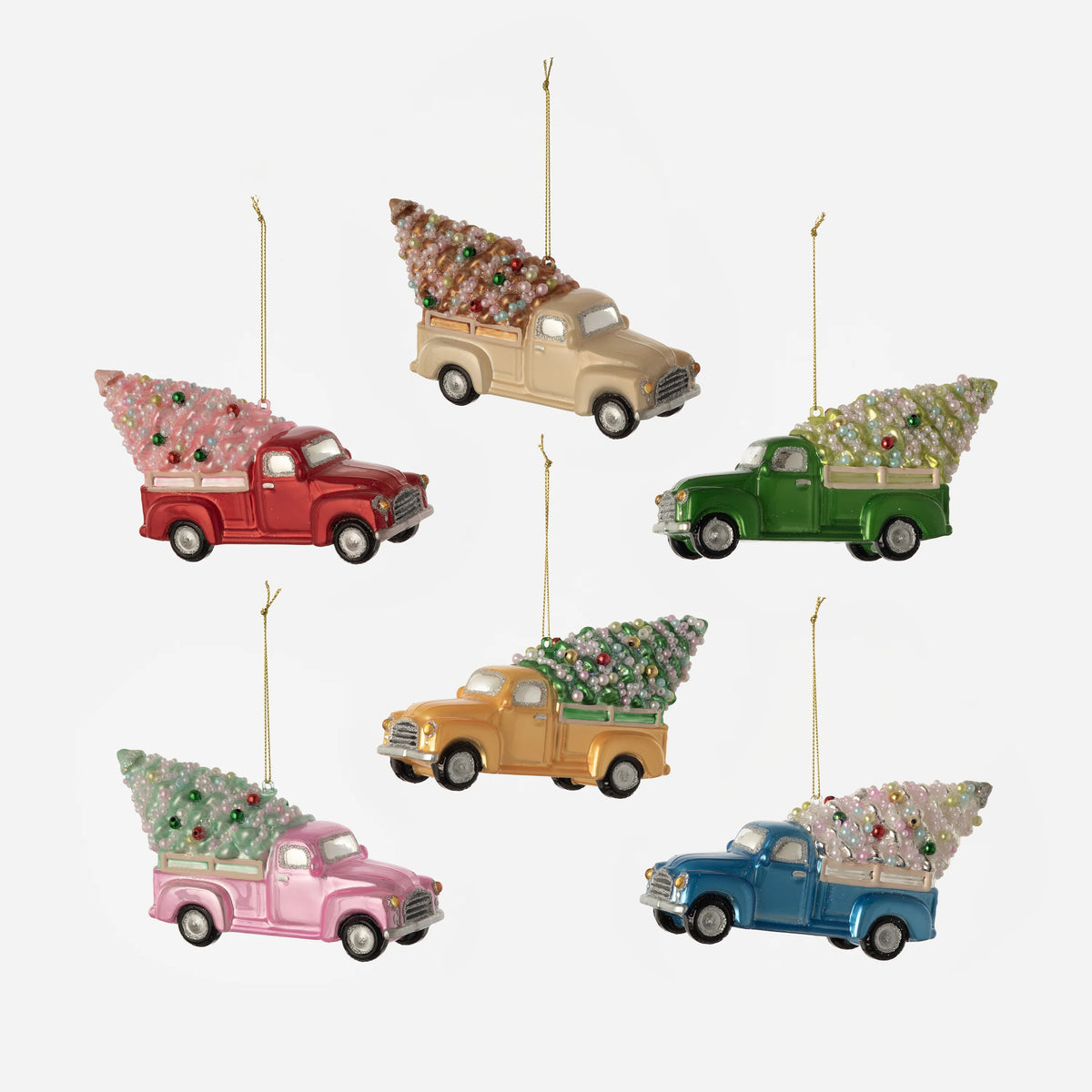 TRUCK WITH TREE ORNAMENT