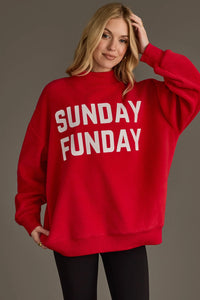 PANACHE: GAME DAY & SUNDAY FUNDAY REVERSIBLE SWEATSHIRT