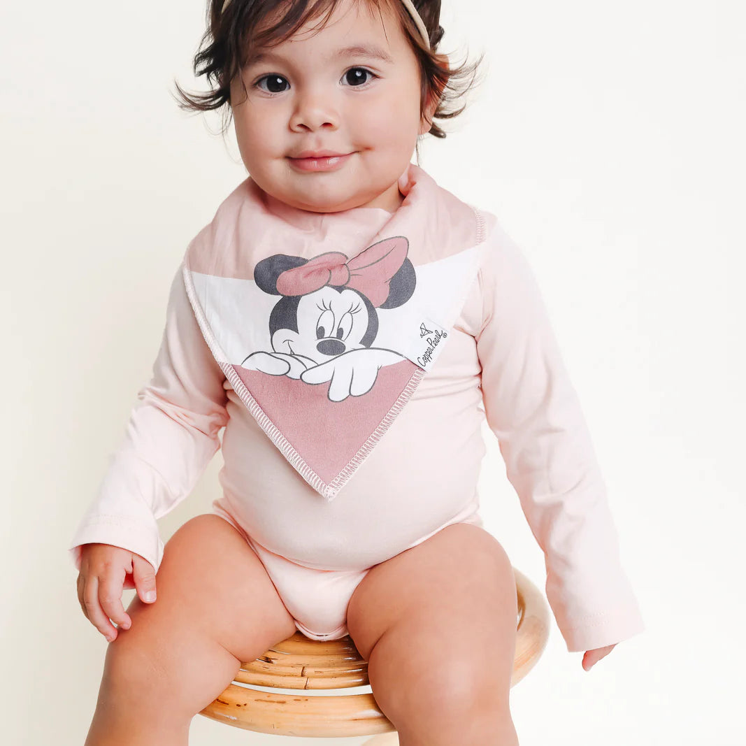 COPPER PEARL: MINNIE MOUSE BANDANA BIB SET (4-PACK)