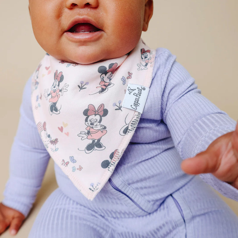 COPPER PEARL: MINNIE MOUSE BANDANA BIB SET (4-PACK)