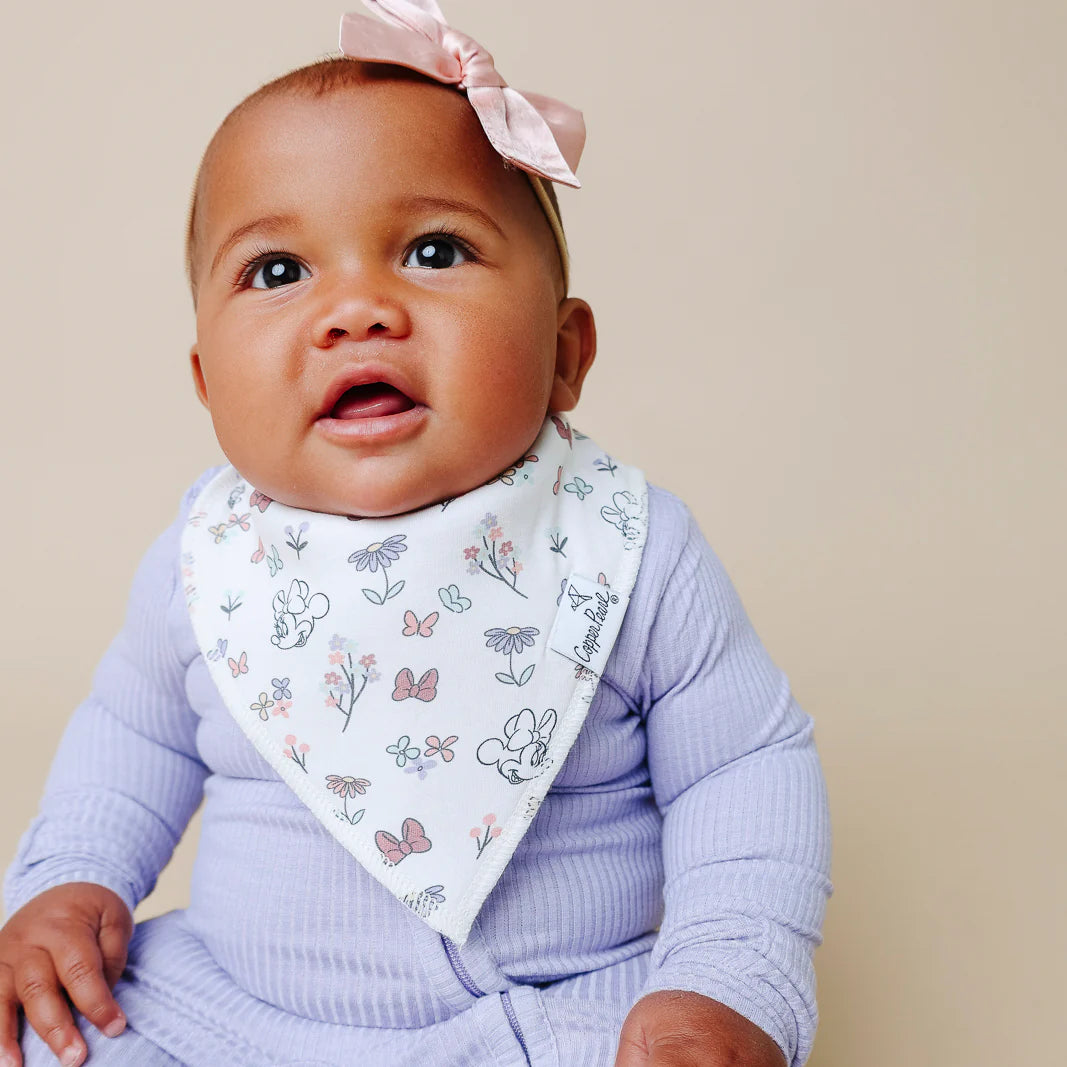 COPPER PEARL: MINNIE MOUSE BANDANA BIB SET (4-PACK)