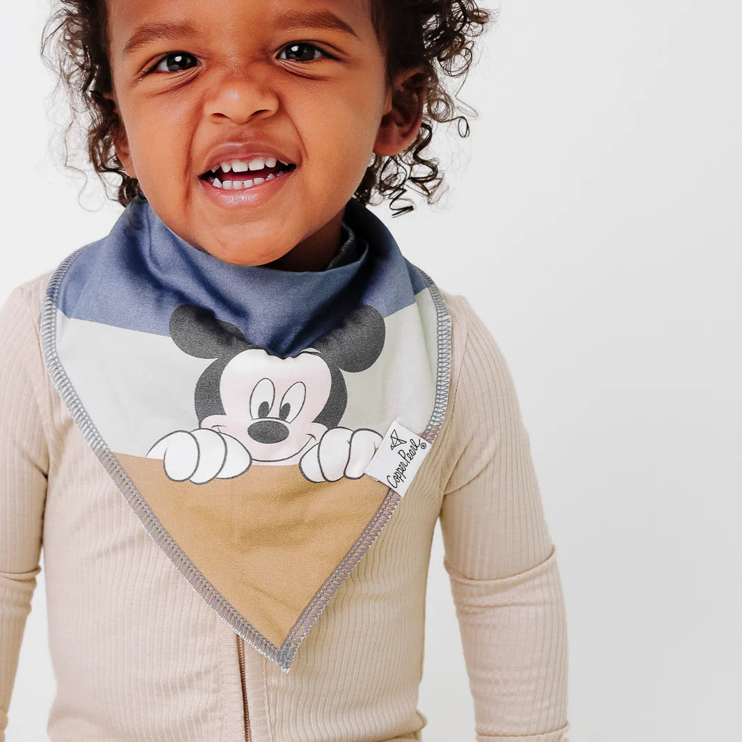 COPPER PEARL: MICKEY MOUSE AND FRIENDS BABY BANDANA BIBS (4-PACK)