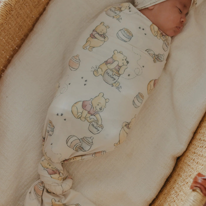 COPPER PEARL: HUNNY KNIT SWADDLE BLANKET