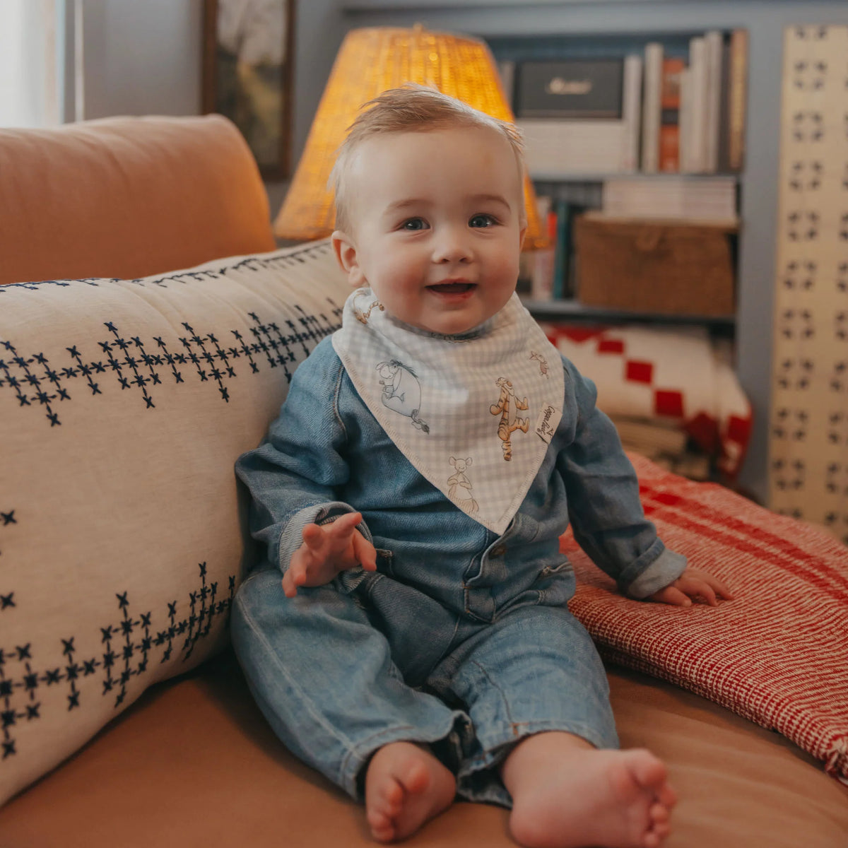 COPPER PEARL: HUNDRED ACRE WOOD BABY BANDANA BIBS (4-PACK)