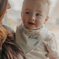 COPPER PEARL: HUNDRED ACRE WOOD BABY BANDANA BIBS (4-PACK)