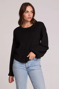 CHASER: THE RUTHY BLACK LONG SLEEVE TOP