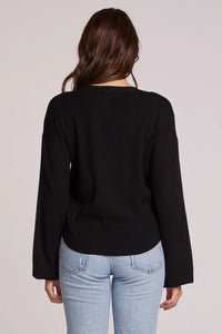 CHASER: THE RUTHY BLACK LONG SLEEVE TOP