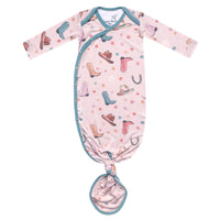 COPPER PEARL: CHEYENNE NEWBORN KNOTTED GOWN