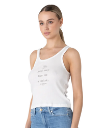THE LAUNDRY ROOM: BUY ME A DRINK RIB TANK - WHITE