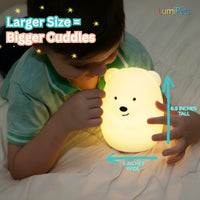LUMIPETS®: BENNY THE BEAR - CHILDREN'S TOUCH NIGHT LIGHT WITH REMOTE