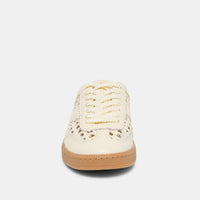 DOLCE VITA: NOTICE SLIDE WOVEN SNEAKERS - OFF WHITE WOVEN STELLA