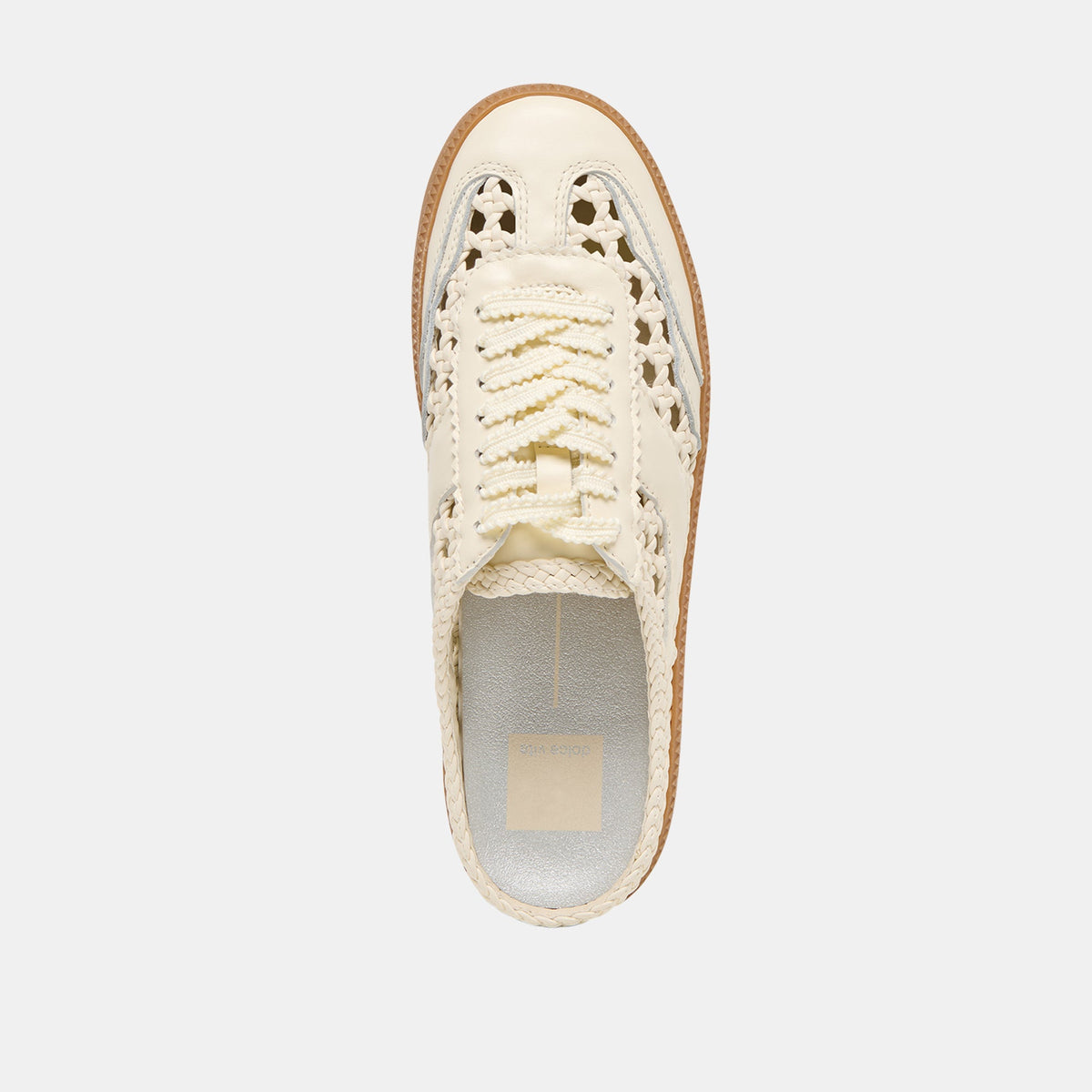 DOLCE VITA: NOTICE SLIDE WOVEN SNEAKERS - OFF WHITE WOVEN STELLA