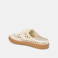 DOLCE VITA: NOTICE SLIDE WOVEN SNEAKERS - OFF WHITE WOVEN STELLA