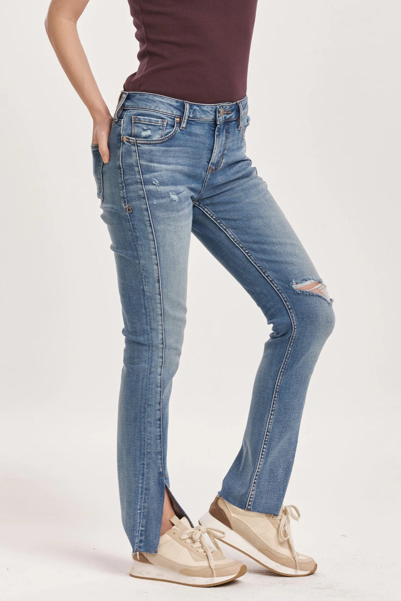 DEAR JOHN: BLAIRE MID RISE SLIM STRAIGHT JEANS - BOSSA