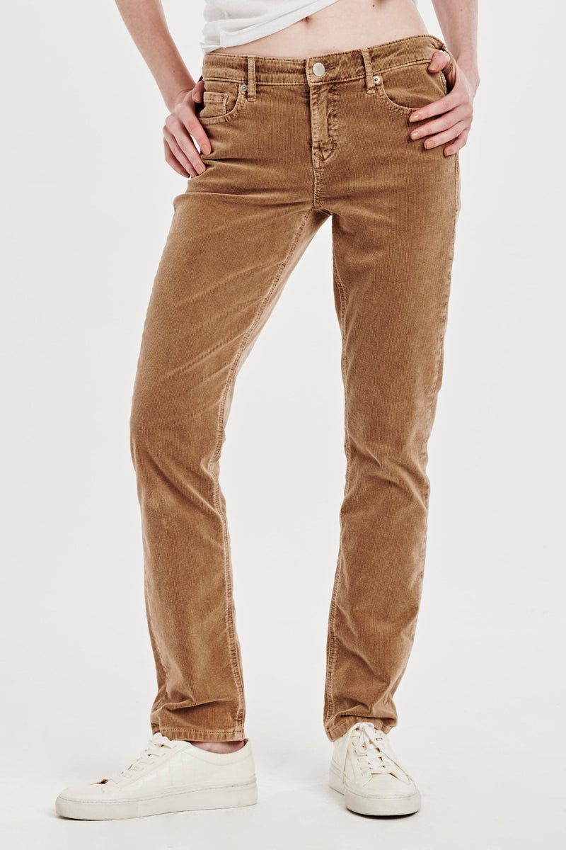 DEAR JOHN: BLAIRE HIGH RISE ANKLE SLIM STRAIGHT CORDUROY PANTS - SHELL