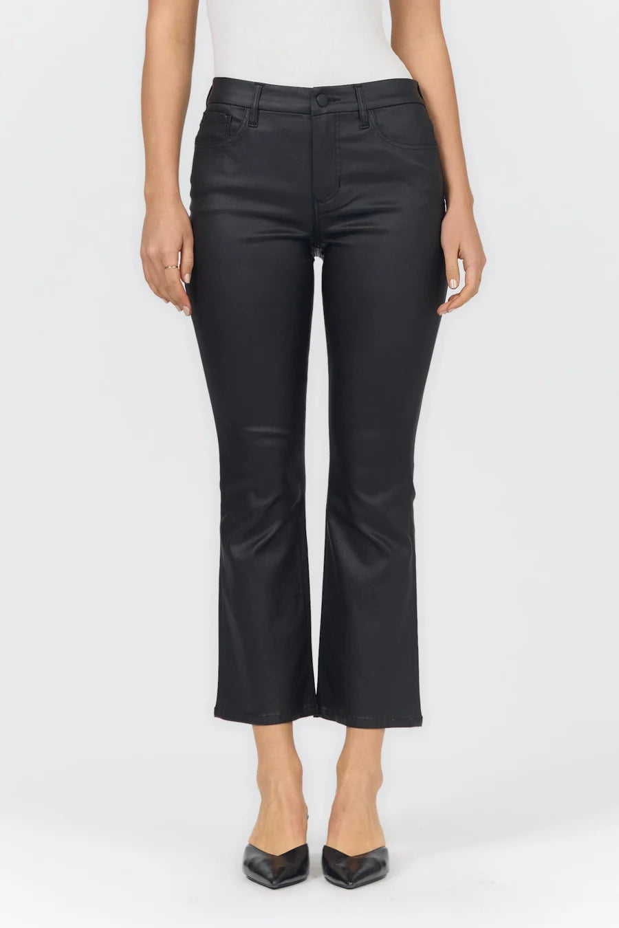DEAR JOHN: JEANNE FLARE PANT - BLACK