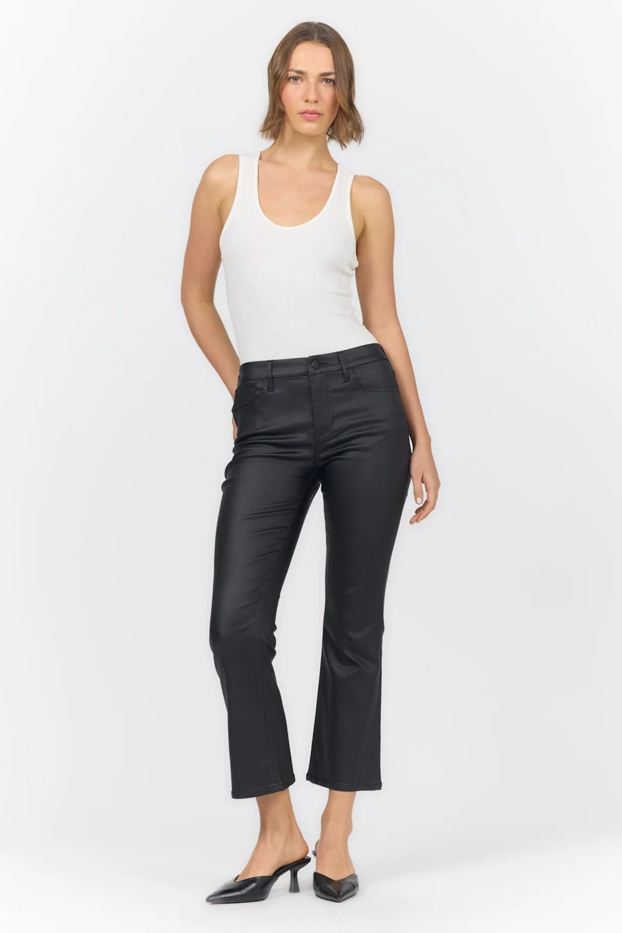 DEAR JOHN: JEANNE FLARE PANT - BLACK