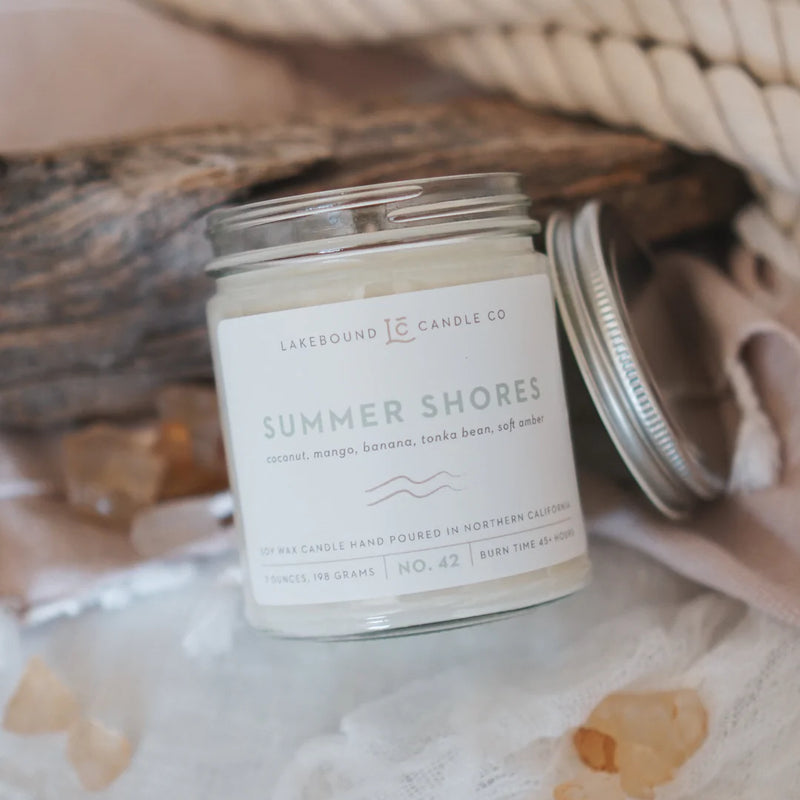 LAKEBOUND CANDLE CO: SUMMER SHORES SOY CANDLE