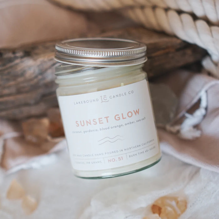 LAKEBOUND CANDLE CO: SUNSET GLOW SOY CANDLE