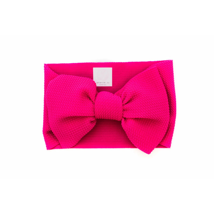 STEVIE J'S & CO: CHANDLER HEADWRAP - HOT PINK