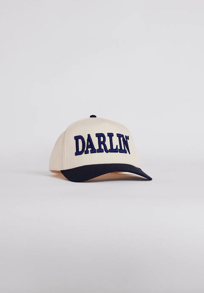 DARLIN’™ SNAPBACK HAT - CREAM/NAVY