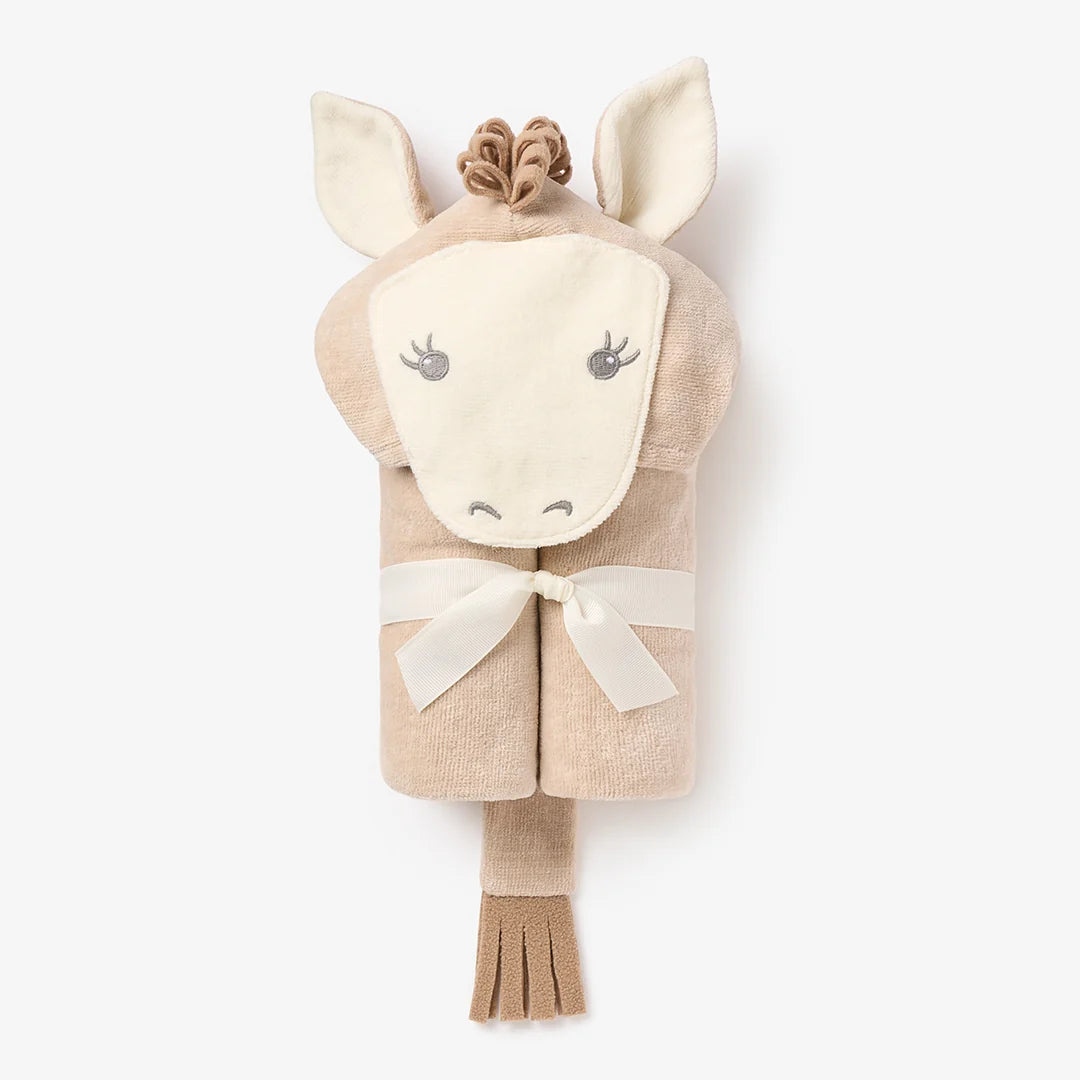 ELEGANT BABY: PONY HOODED BABY BATH WRAP