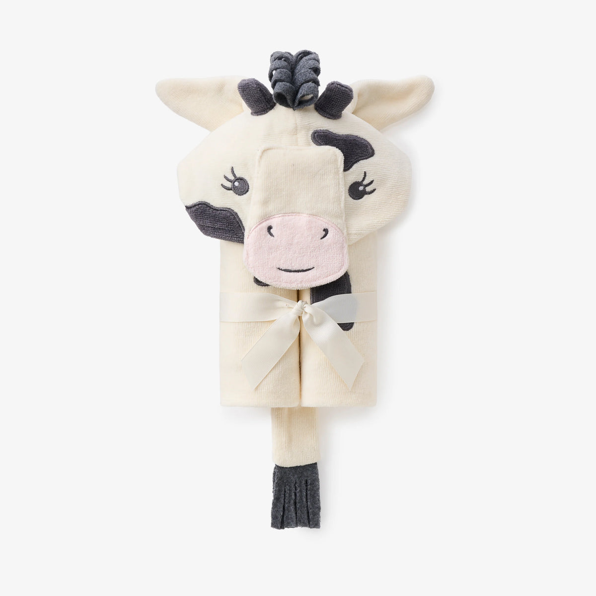 ELEGANT BABY: COW HOODED BABY BATH WRAP