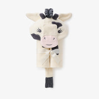 ELEGANT BABY: COW HOODED BABY BATH WRAP
