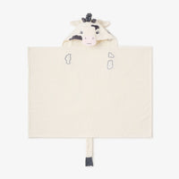 ELEGANT BABY: COW HOODED BABY BATH WRAP