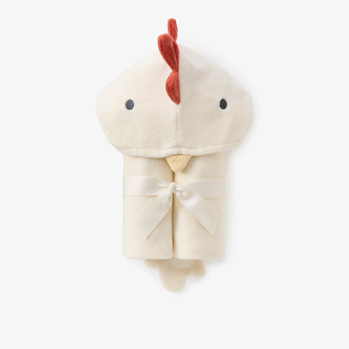 ELEGANT BABY: CHICKEN HOODED BABY BATH WRAP