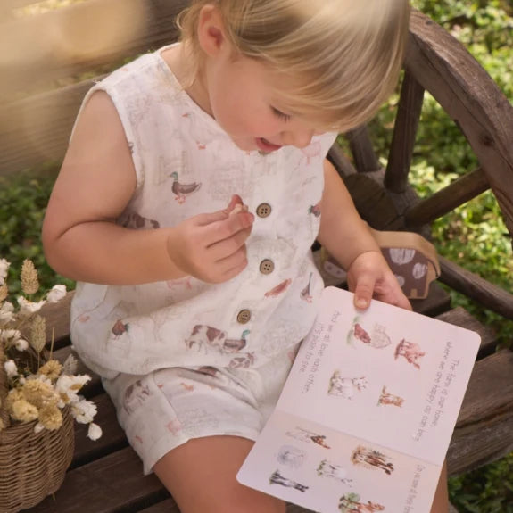 ELEGANT BABY: LITTLE FRIENDS ON THE FARM BOARD BOOK