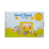 FOREST FRIENDS TEA TIME: 15-PIECE TIN TEA SET