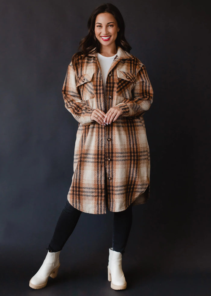 PANACHE: FAELYN PLAID LONG FLANNEL