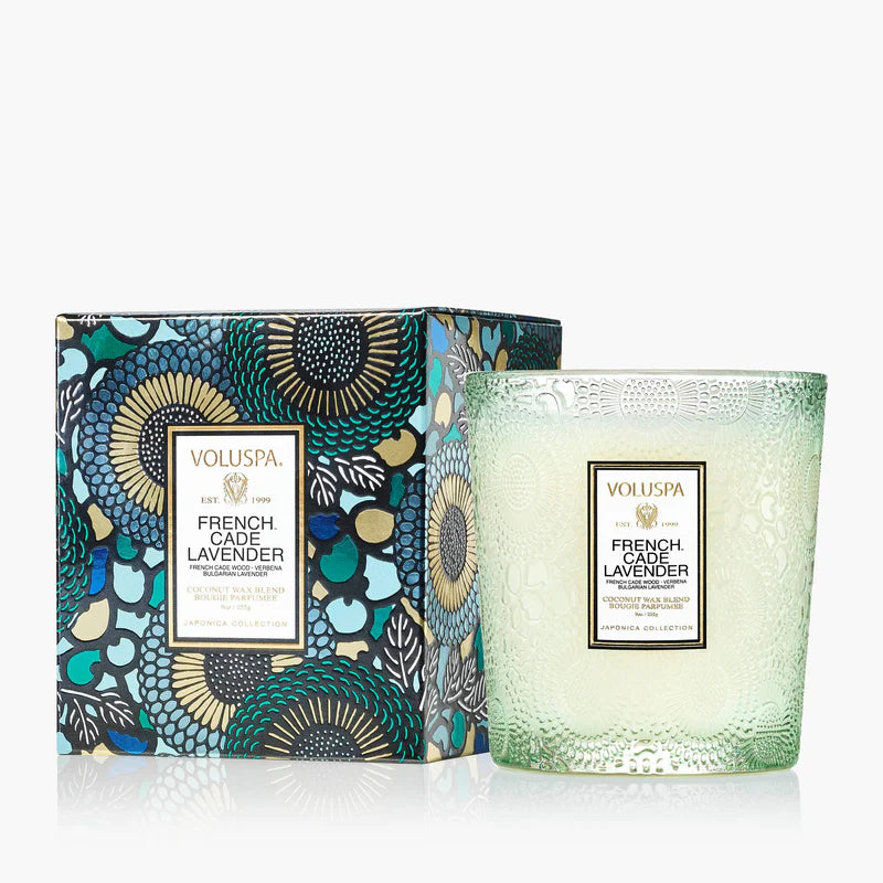 VOLUSPA: FRENCH CADE LAVENDER CLASSIC CANDLE 9oz