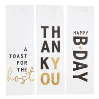 SIPS DRINKWARE: PAPER WINE BAGS - PARTY ASSORTMENT (6-PACK)