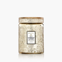 VOLUSPA: GILT POMANDER & HINOKI LARGE JAR CANDLE - 18 OZ