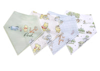 COPPER PEARL: HUNDRED ACRE WOOD BABY BANDANA BIBS (4-PACK)