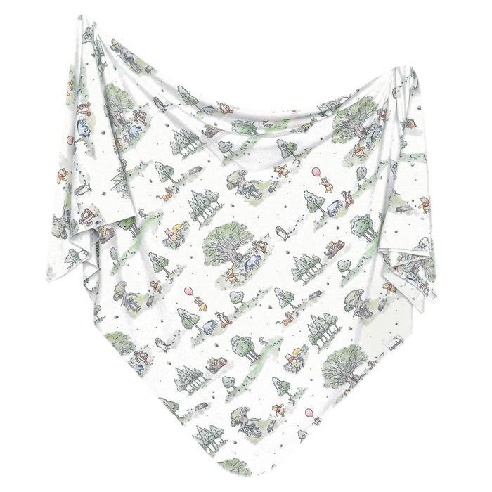 COPPER PEARL: HUNDRED ACRE WOOD KNIT SWADDLE BLANKET