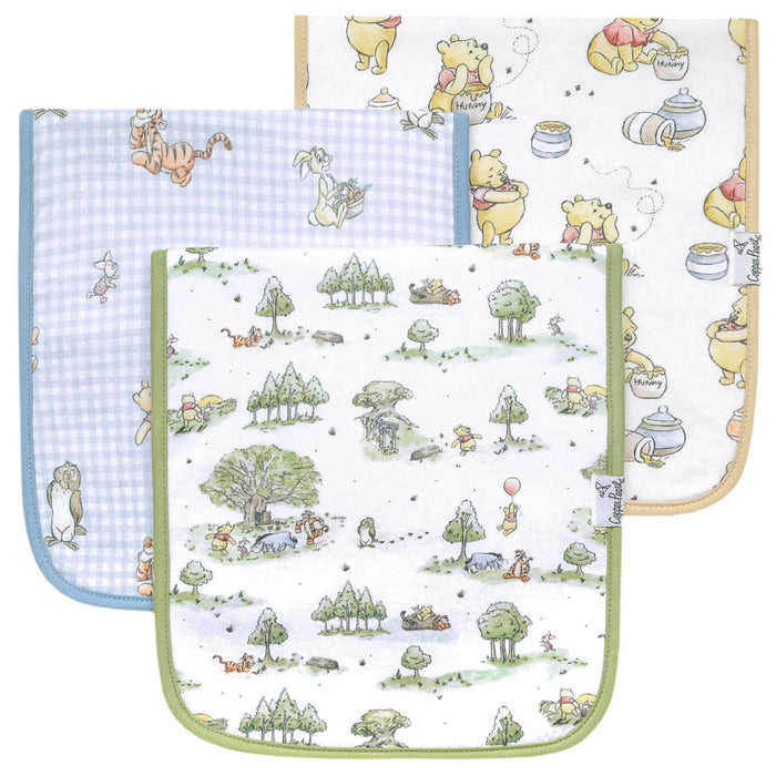 COPPER PEARL: HUNDRED ACRE WOOD PREMIUM BURP CLOTHS (3-PACK)