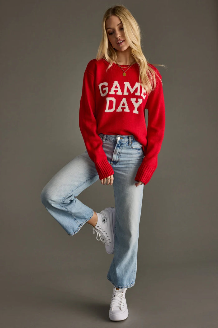 PANACHE APPAREL: GAME DAY SWEATER - RED
