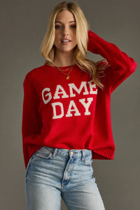 PANACHE APPAREL: GAME DAY SWEATER - RED