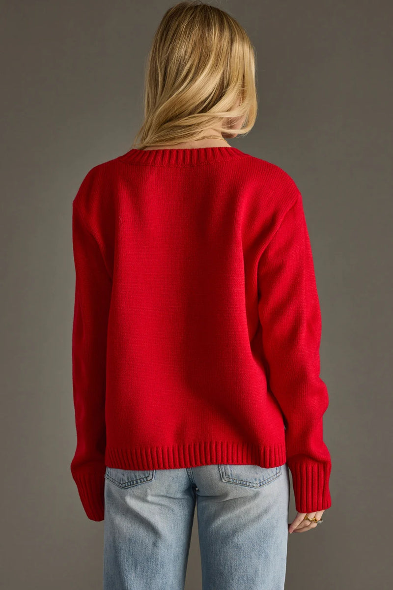 PANACHE APPAREL: GAME DAY SWEATER - RED